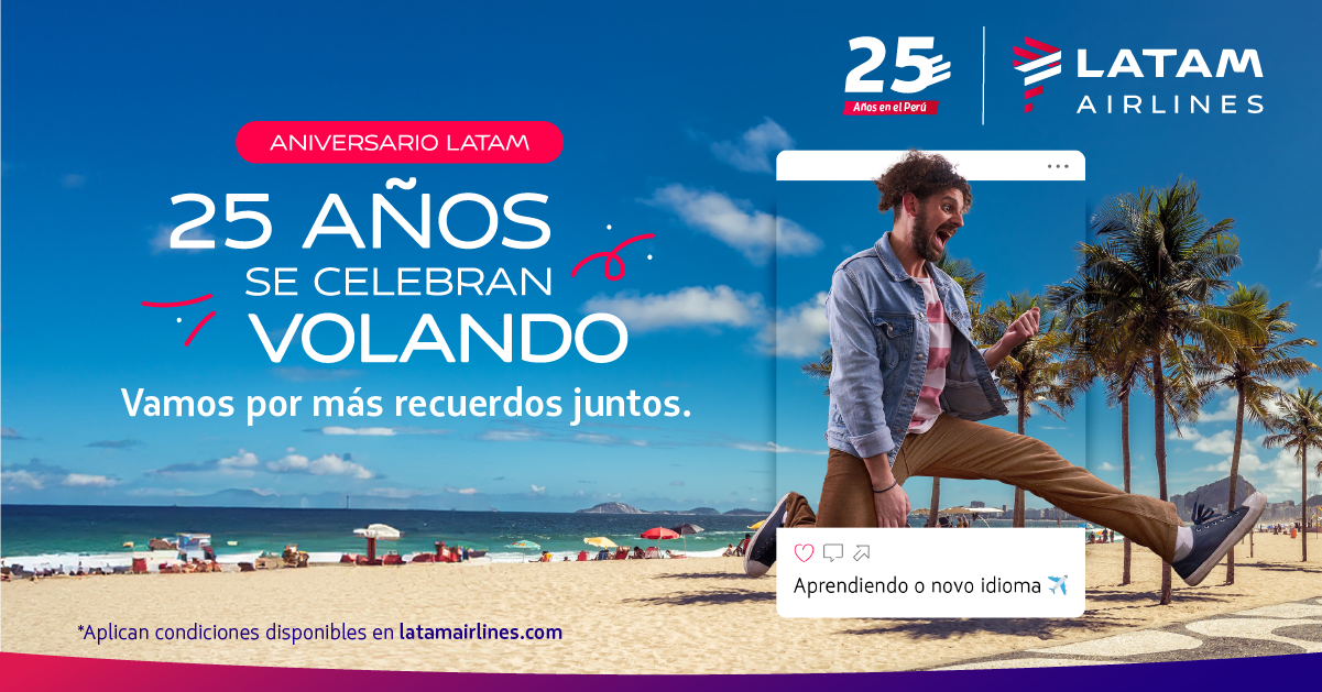 Aniversario LATAM Perú 25 anos